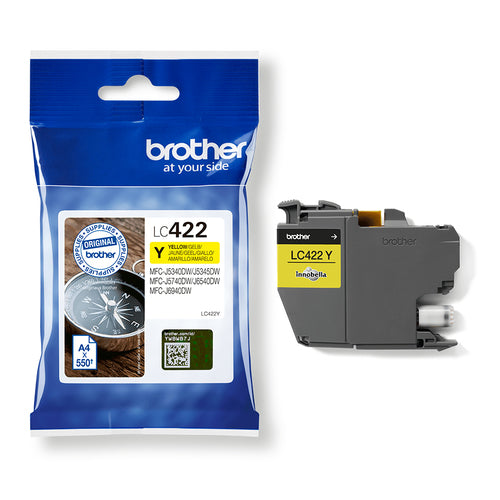 Brother LC-422Y ink cartridge 1 pc(s) Original Yellow Brother LC-422Y ink cartridge 1 pc(s) Original Yellow